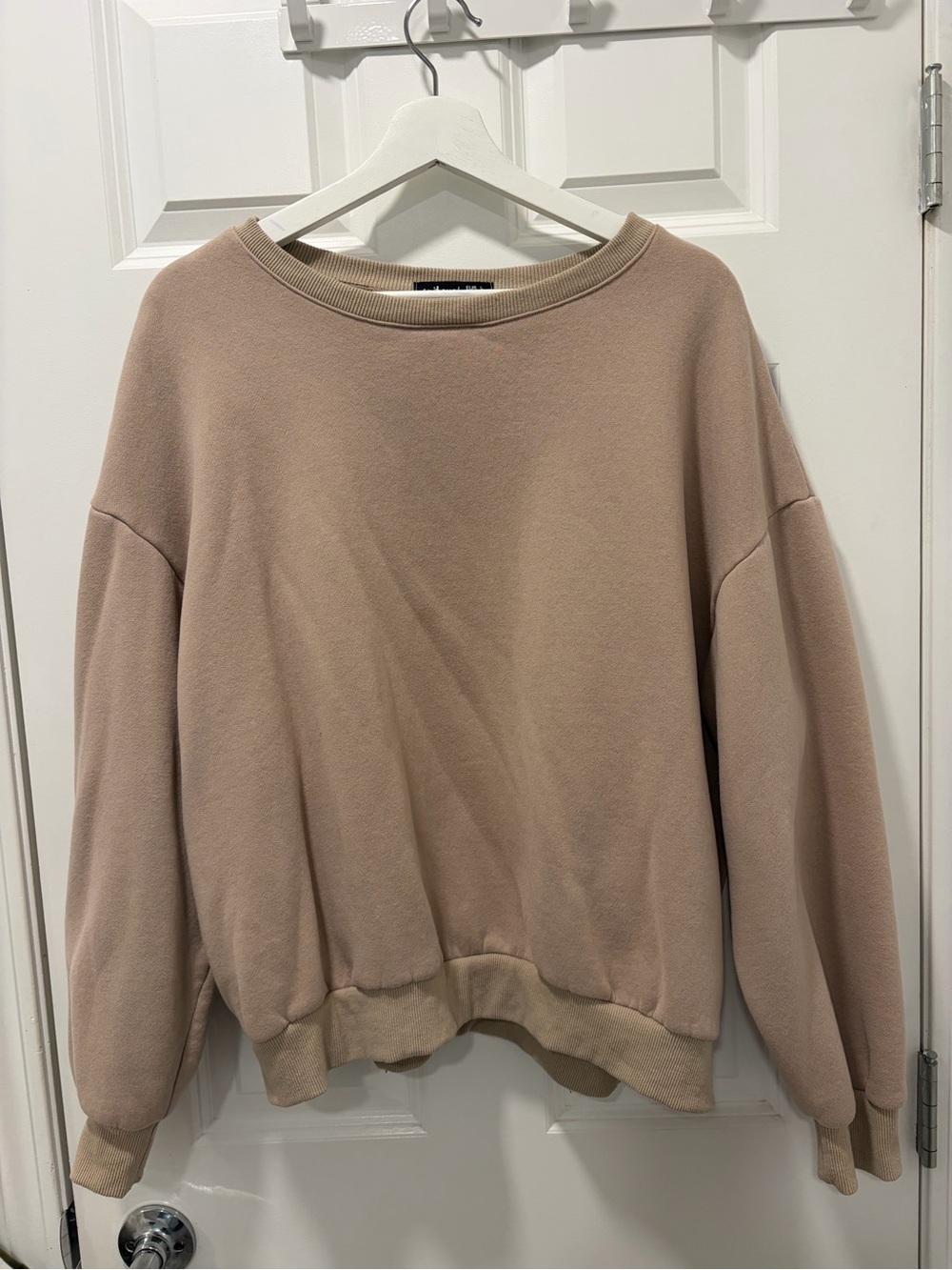 Amazon Women's Crewneck Sweater in Taupe